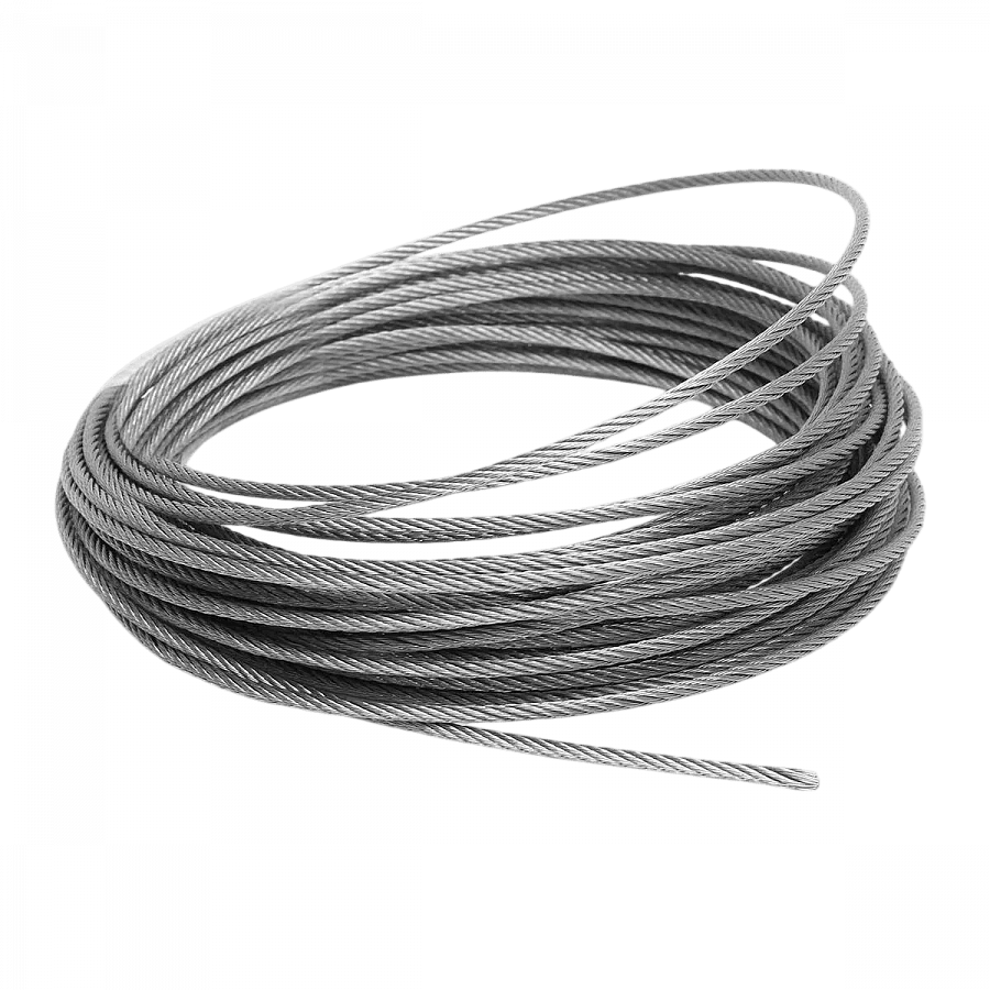 Трос стальной DIN 3060 (6х19) М5 - 100м боб